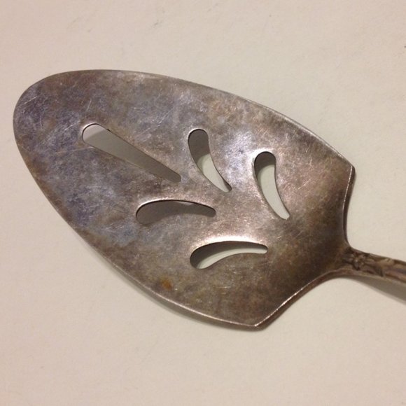 Nasco Norma Pattern Flatware Bon Bon Spoon Pie Cake Server 2 Pieces Stainless - Picture 6 of 9